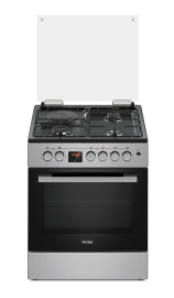 CUISINIERE HAIER  HCR 2031EESB 60X60 INOX MIXTE  3 FEUX ET 1 ELECTRIQUE
