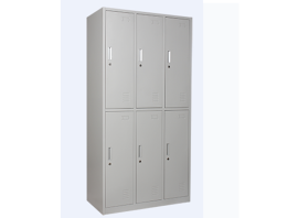 VESTIAIRE METALLIQUE A 6 CASIERS DNG-06